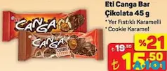 ETİ CANGA BAR ÇİKOLATA 45 G